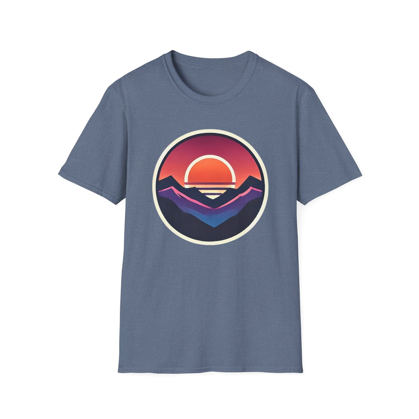 Retro Sunset Mountains T-Shirt