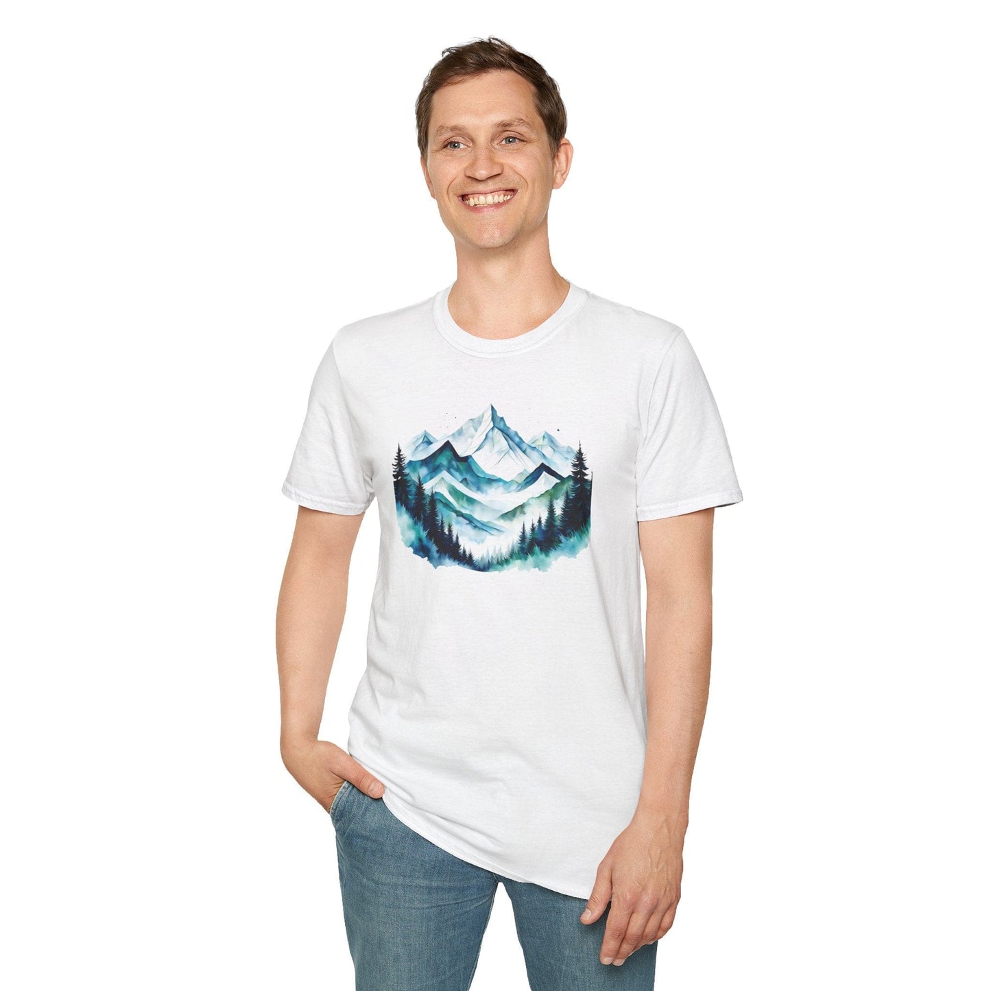 Serene Mountain and Forest T-Shirt