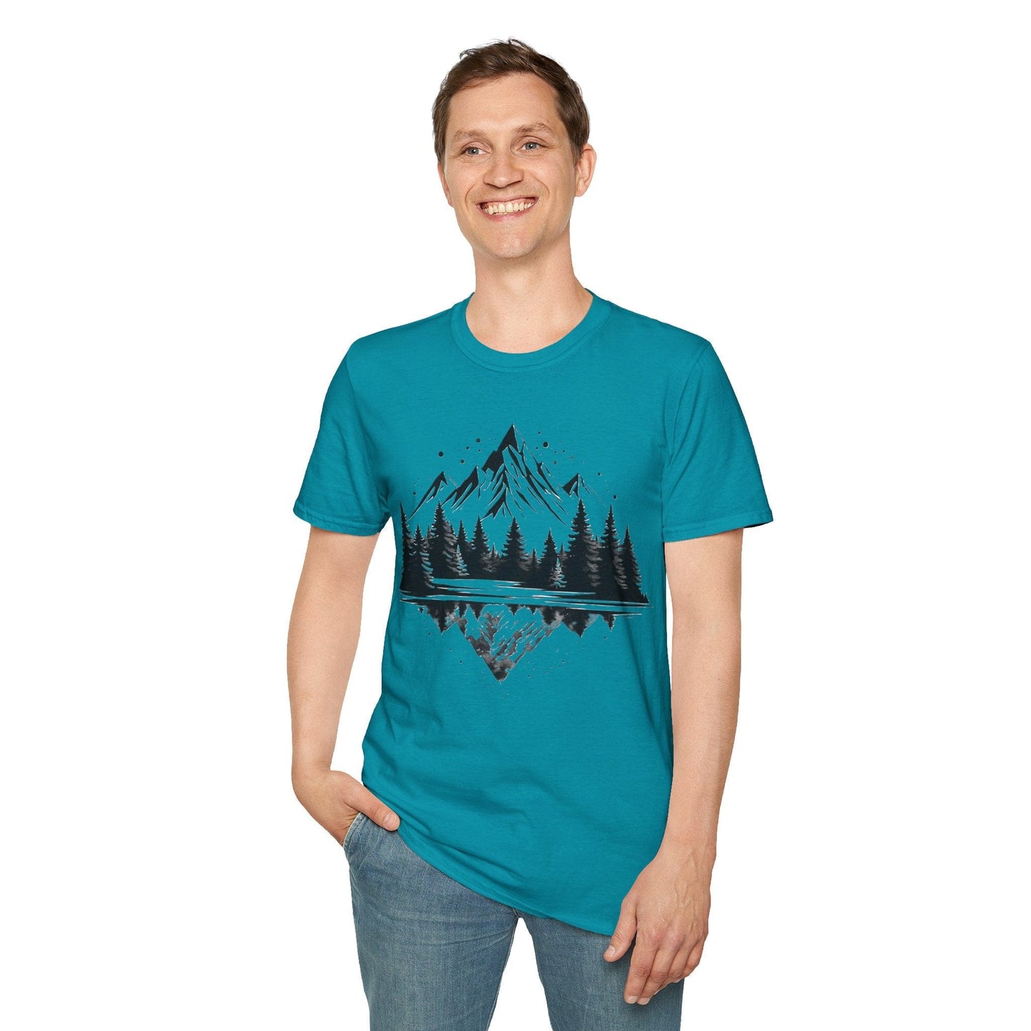 Reflective Mountain and Forest T-Shirt