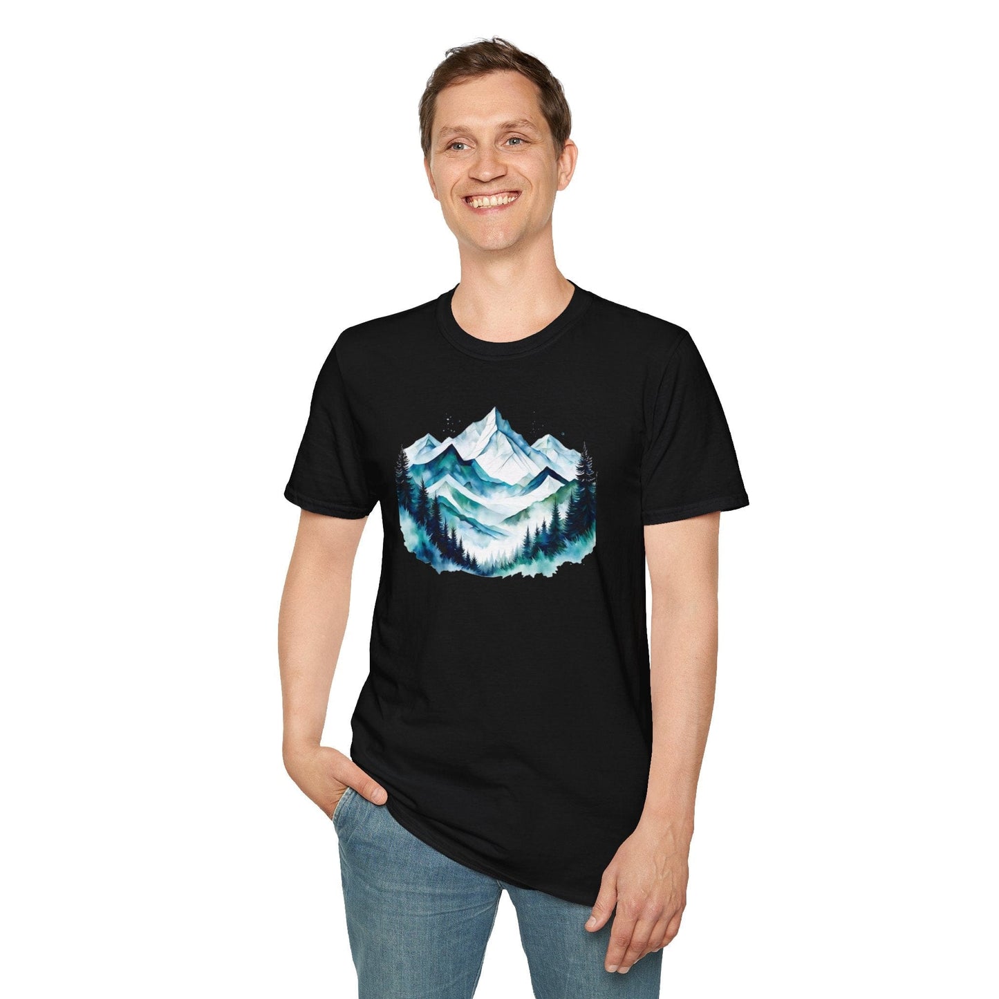 Serene Mountain and Forest T-Shirt