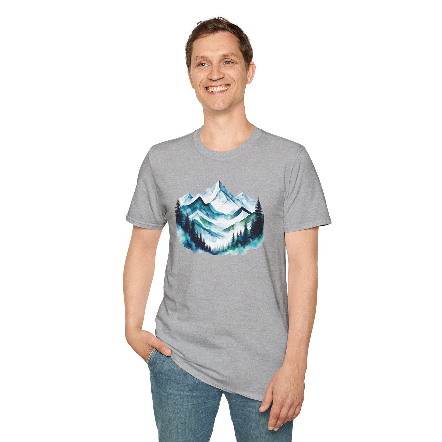 Serene Mountain and Forest T-Shirt
