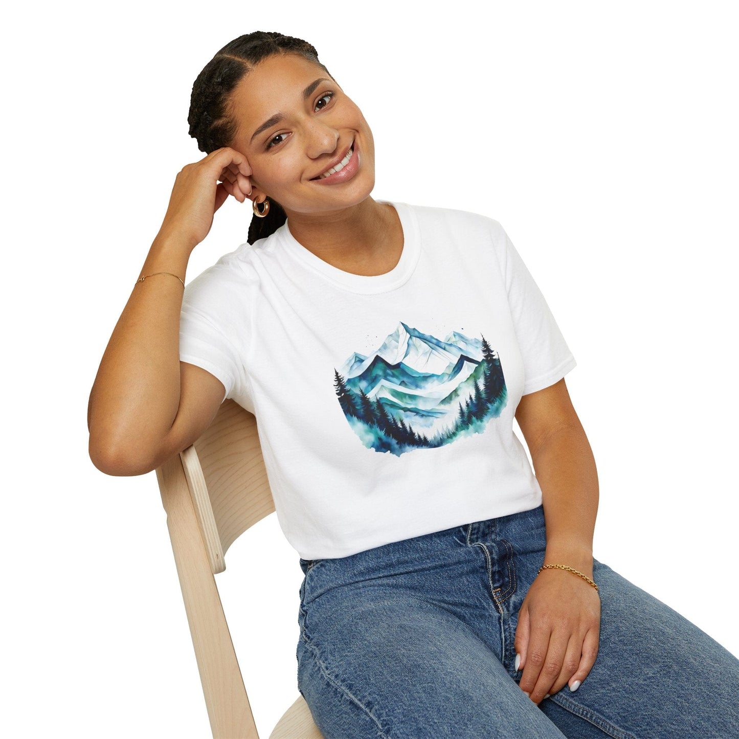 Serene Mountain and Forest T-Shirt