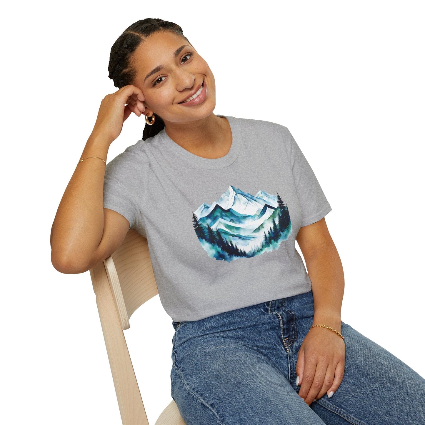 Serene Mountain and Forest T-Shirt
