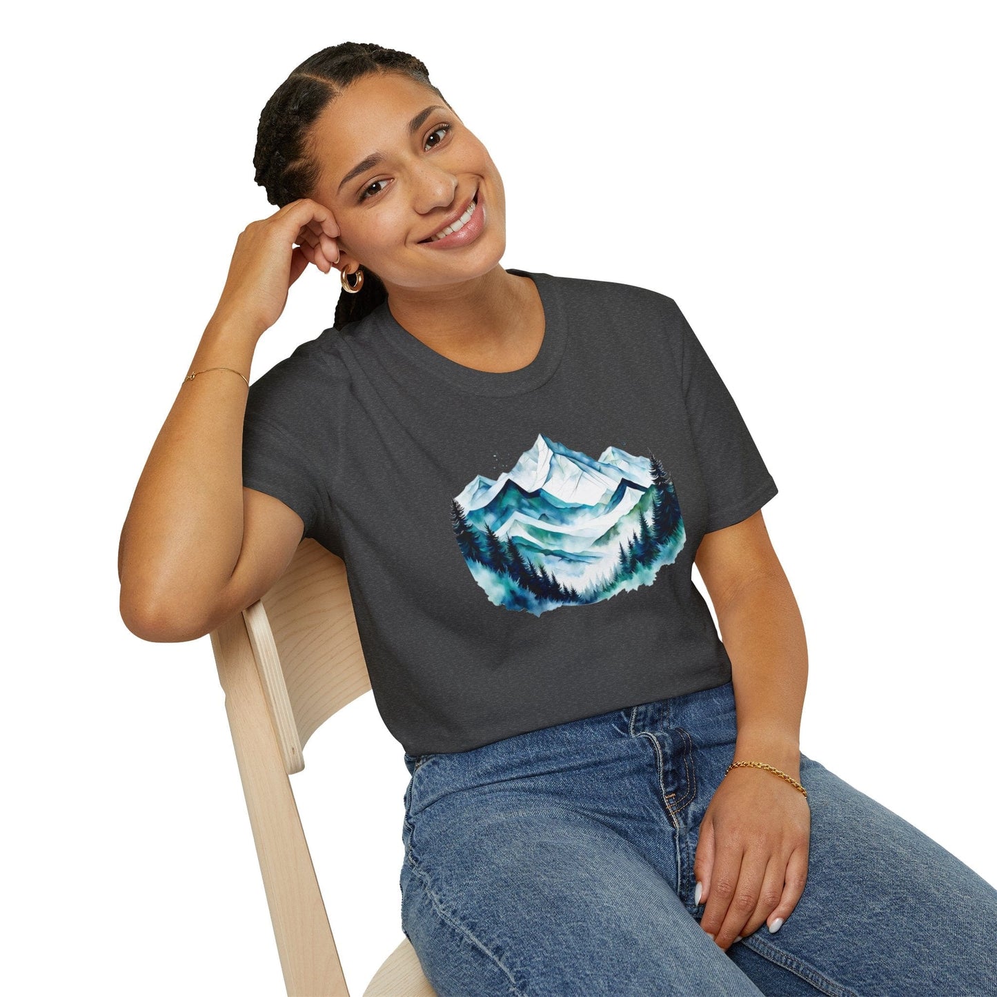 Serene Mountain and Forest T-Shirt