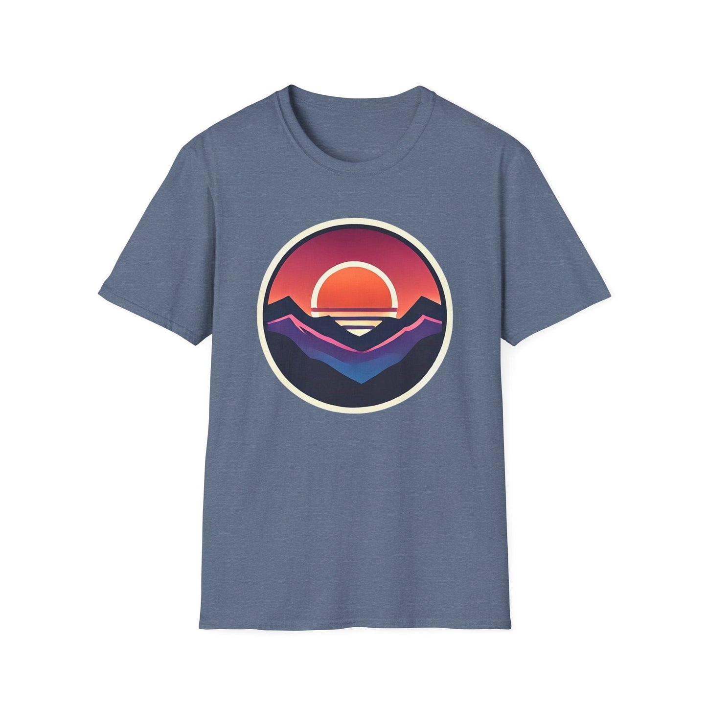 Retro Sunset Mountains T-Shirt