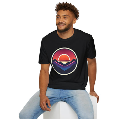 Retro Sunset Mountains T-Shirt