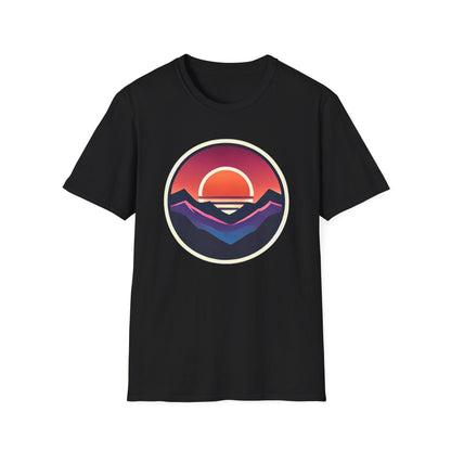 Retro Sunset Mountains T-Shirt