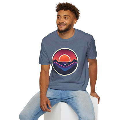 Retro Sunset Mountains T-Shirt