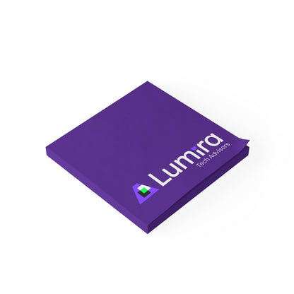 Purple Branded Post-it Note Pads — Lumira Tech Advisors Sticky Notes
