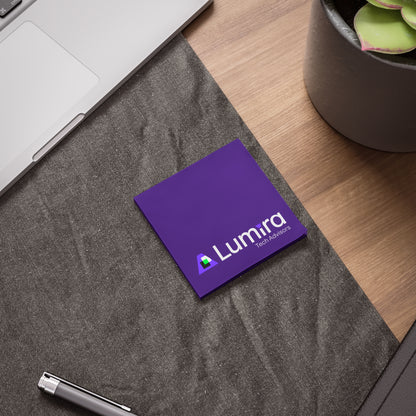 Purple Branded Post-it Note Pads — Lumira Tech Advisors Sticky Notes