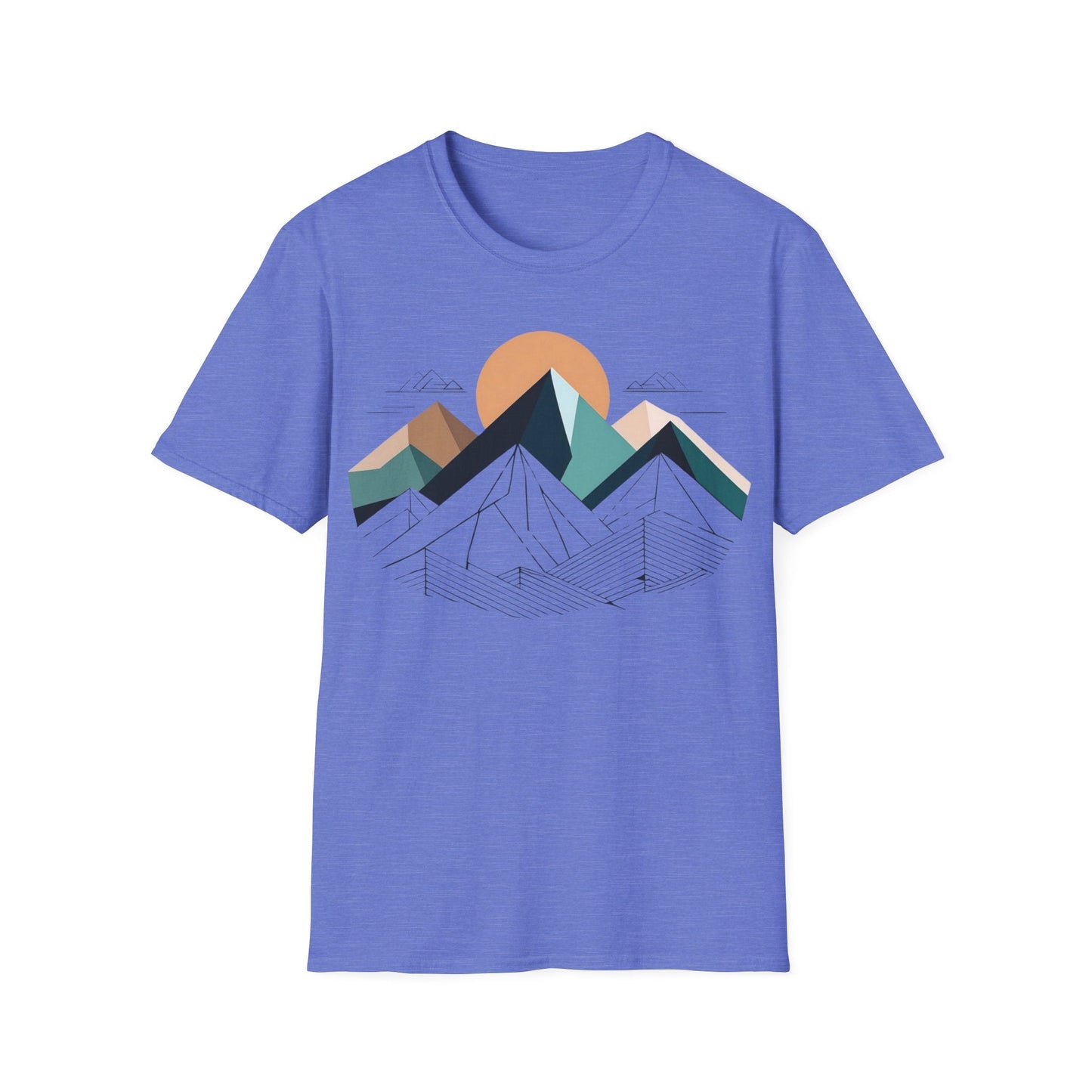 Geometric Peaks  T-Shirt