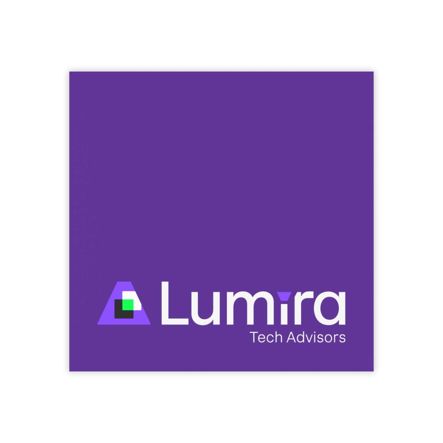 Purple Branded Post-it Note Pads — Lumira Tech Advisors Sticky Notes