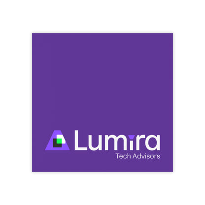 Purple Branded Post-it Note Pads — Lumira Tech Advisors Sticky Notes