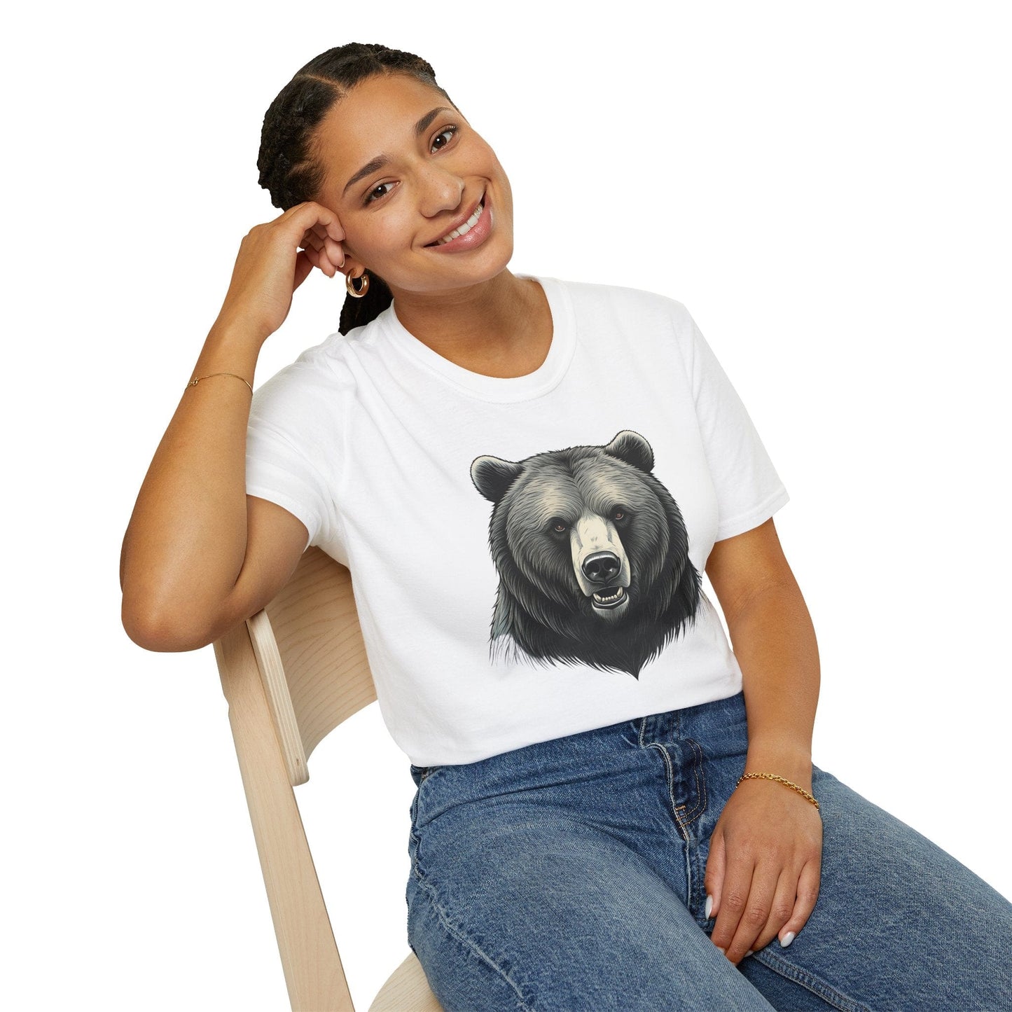 Grizzly Bear Face T-Shirt