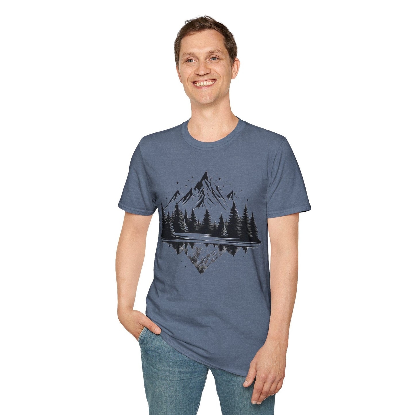 Reflective Mountain and Forest T-Shirt