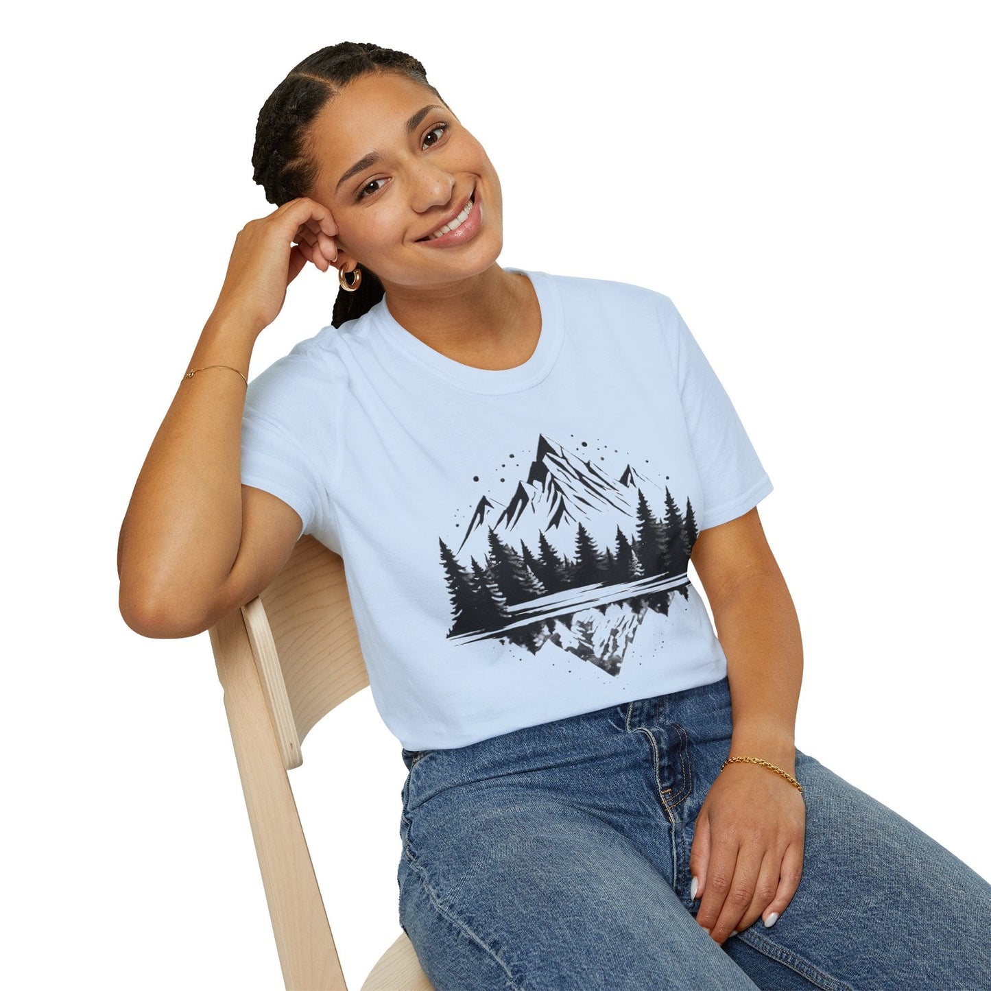 Reflective Mountain and Forest T-Shirt