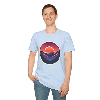 Retro Sunset Mountains T-Shirt