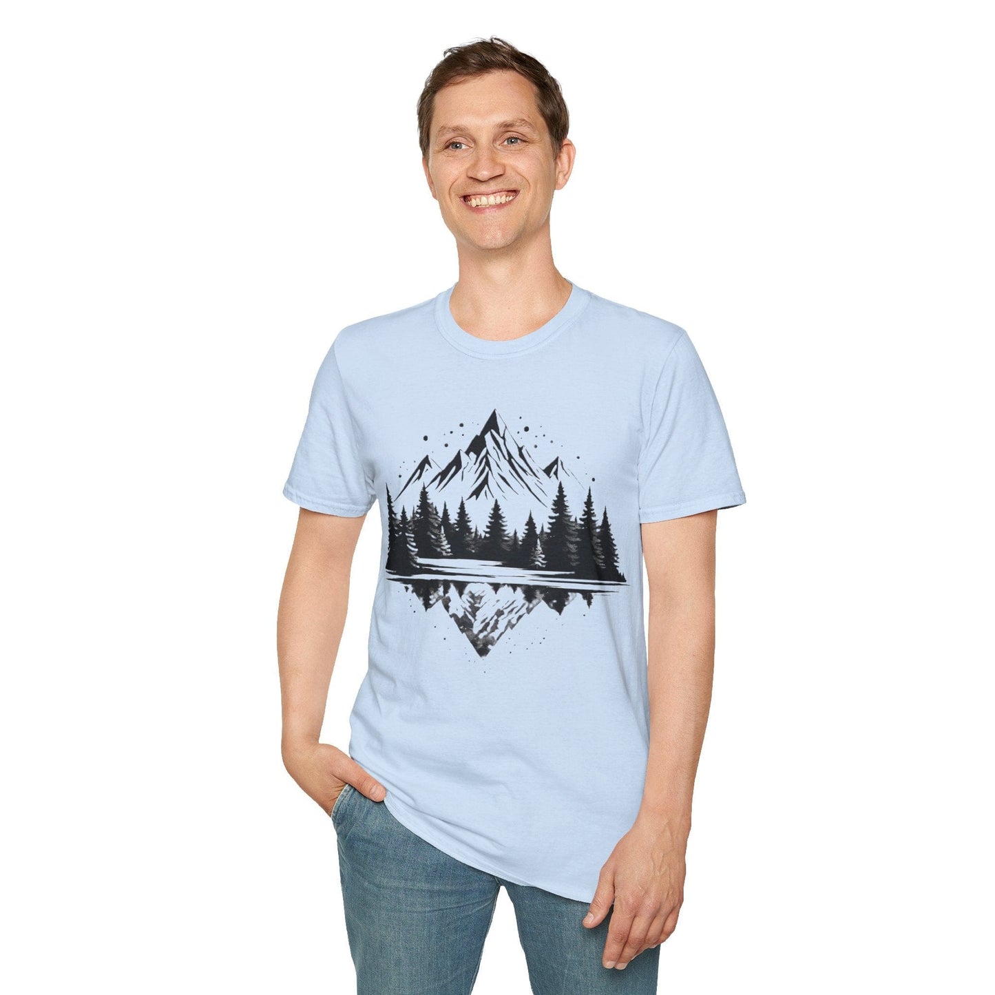 Reflective Mountain and Forest T-Shirt