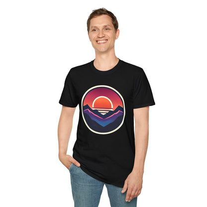 Retro Sunset Mountains T-Shirt