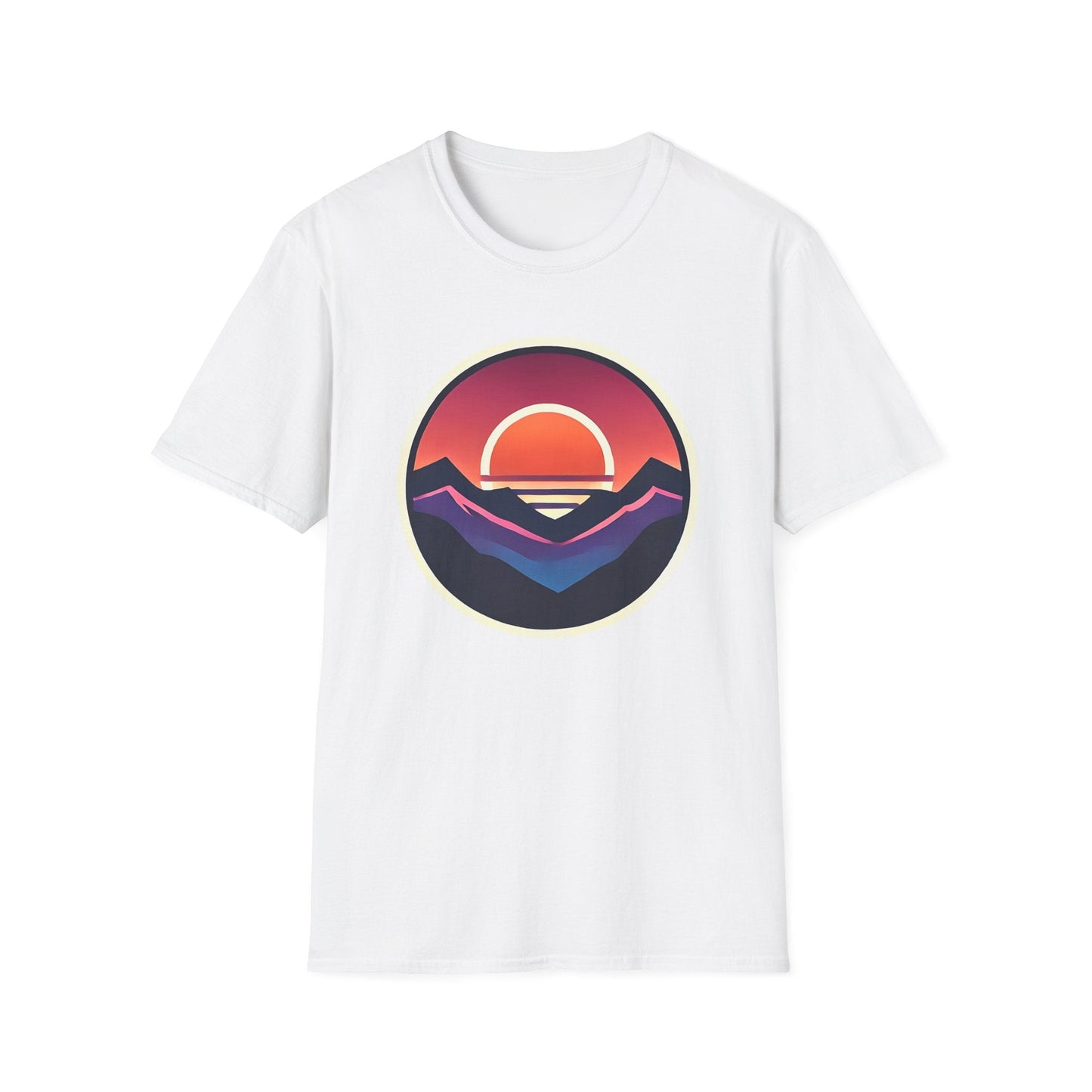 Retro Sunset Mountains T-Shirt