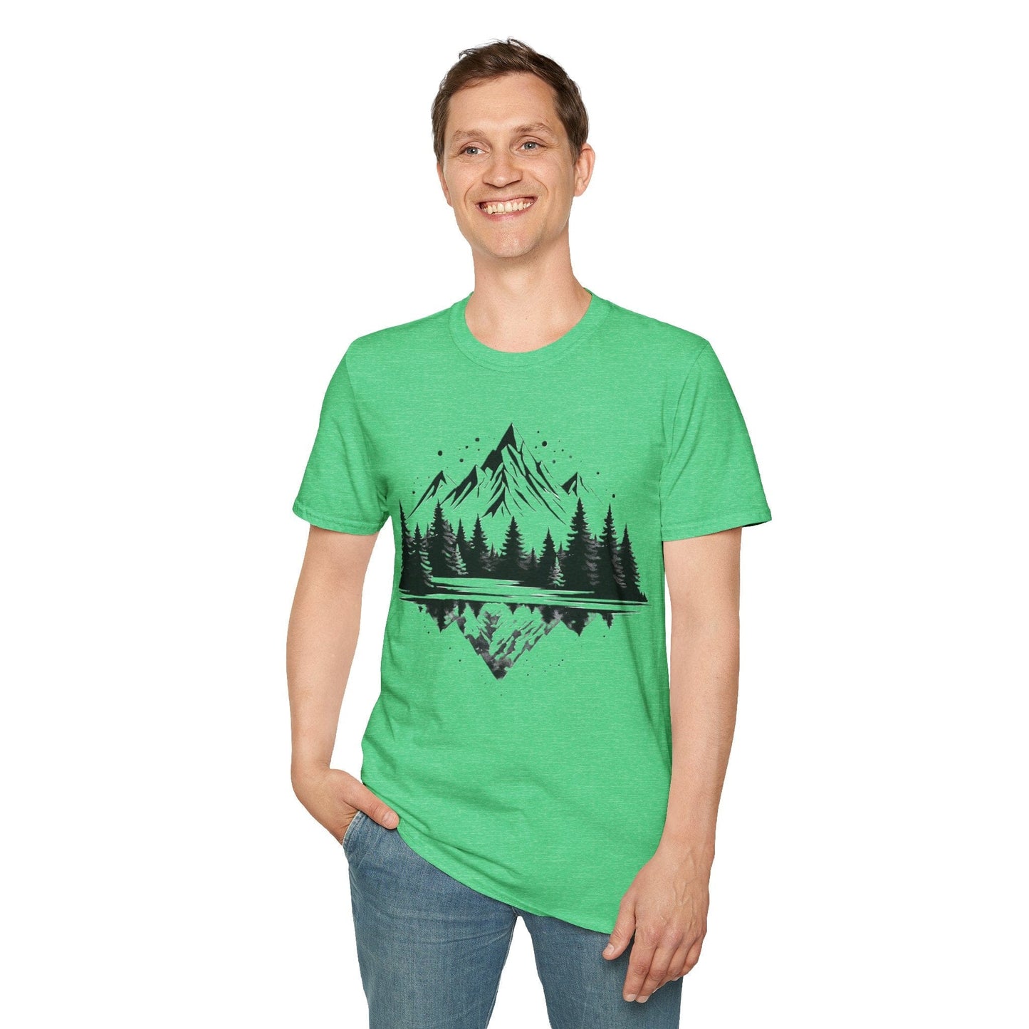 Reflective Mountain and Forest T-Shirt