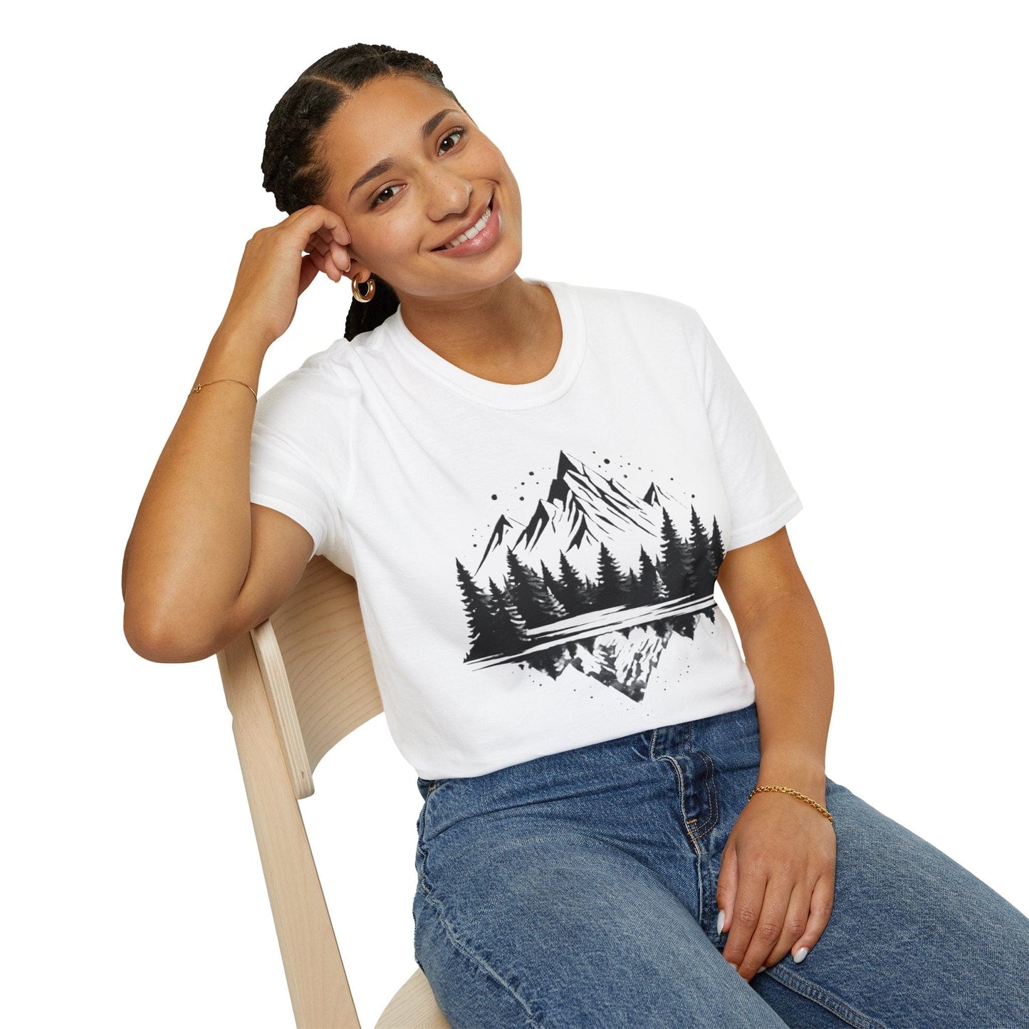 Reflective Mountain and Forest T-Shirt