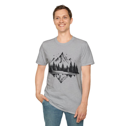 Reflective Mountain and Forest T-Shirt