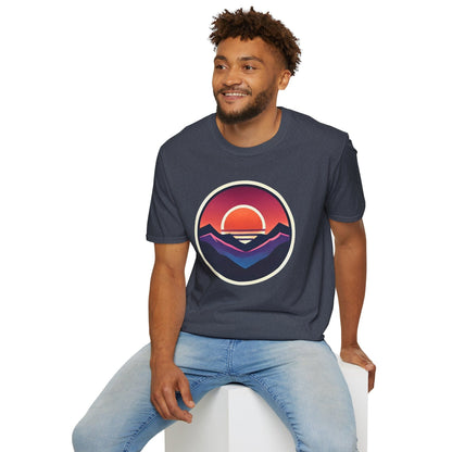 Retro Sunset Mountains T-Shirt