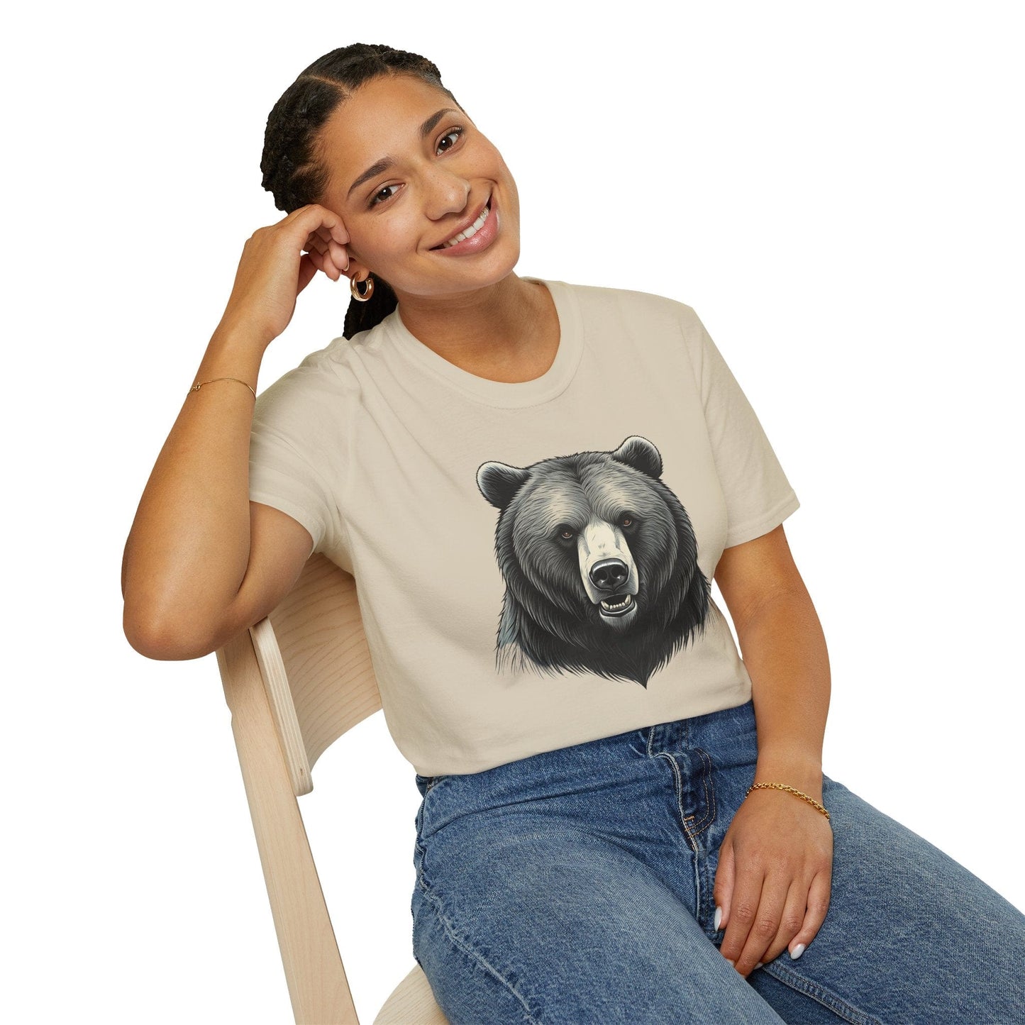 Grizzly Bear Face T-Shirt