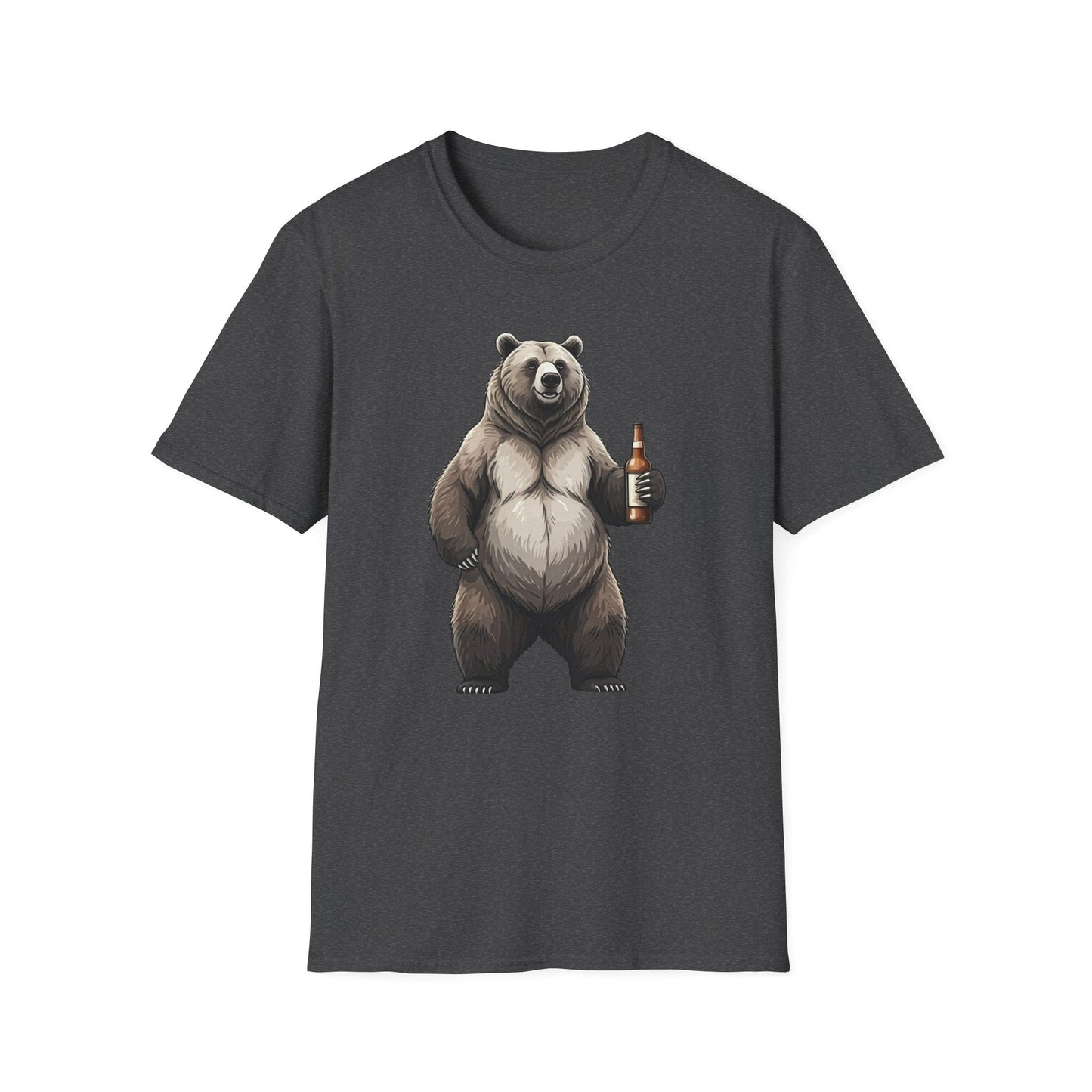 Beer Drinking Grizzly Bear T-Shirt