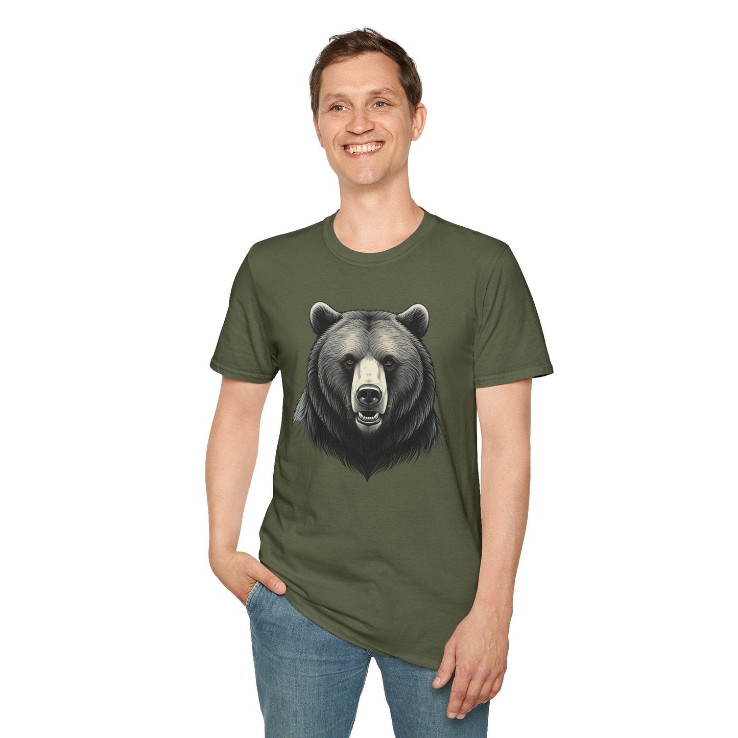 Grizzly Bear Face T-Shirt