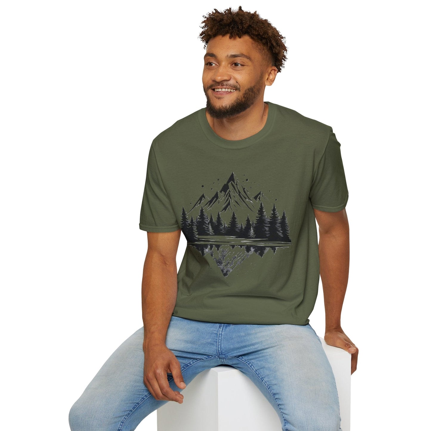 Reflective Mountain and Forest T-Shirt