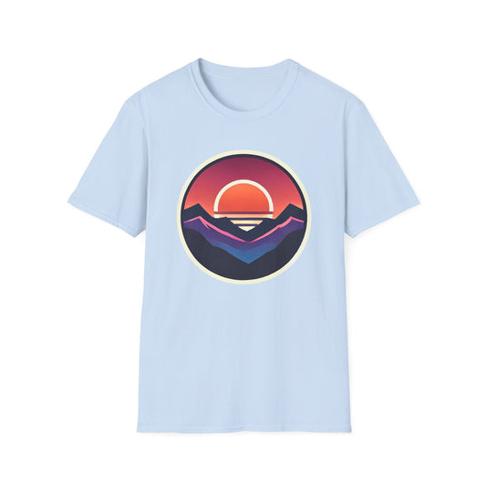 Retro Sunset Mountains T-Shirt